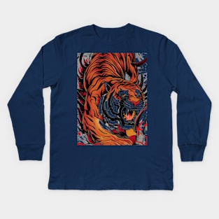 THE LEGEND TIGRE Kids Long Sleeve T-Shirt